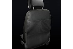 HONCENMAX Kick Mats Voiture Siège Arrière Protecteur Imperméable Facile à Nettoyer Multifonctionnel Organisateur Sac de Rangement Accessoire de Voyage [2 Paquets]