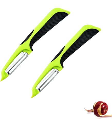 Pelapatate multifunzione a doppia lama strumento per sbucciare la cucina per frutta patate piatto portatile per tagliare le verdure per la cucina  15