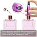 Perfume Bottles (5ml, 4pcs), JTDEAL Travel Refillable Perfume Atomizer Spray Bottle, Fragrance Empty Bottle With Window, Fits In Your Purse, Pocket or Luggage (Metalic - Black, golden, Purple, Pink )