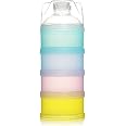 Distributeur Portable Poudre Lait Bébé Pure Vie - 4 Compartiments, étanche, Bleu - 3
