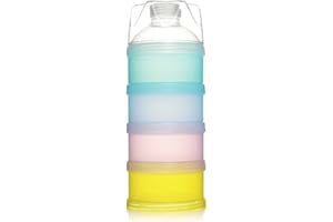 VIENTIANE Milch Pulver Spender, Formel Milchpulver Zufuhr, Säuglingsformel Milchpulver Säuglingsnahrung Kasten Tragbare Milchkasten Kann 4-Schicht für Reise im Freien/Nachtzeit Krankenpflege Gestapelt Werden