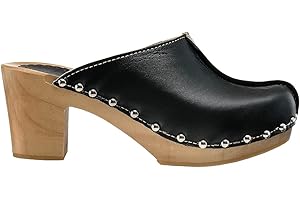 ESTRO Sabots Femme en Cuir Chaussures Hôpital Mules Femmes Sabots Orthopédiques CDL03