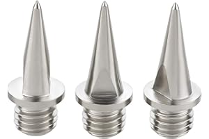 LAUFSTOFF Spikes Spike Spine di Ricambio per Atletica Leggera – 2 mm Blanks, 6 mm, 7 mm, 9 mm, 12 mm, 15 mm o 18 mm a Scelta – per Competizione, Allenamento, Corsa Incrociata, Sprint, Salto in