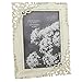 Vintage Style Ornate Cream Metal Photo Frame New Boxed