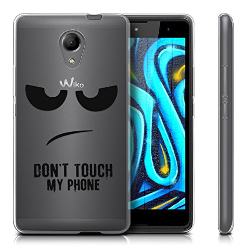 kwmobile Funda para Wiko Robby - Carcasa de TPU para m vil y dise o Don t Touch my Phone en Negro Transparente reviews kwmobile Funda para Wiko Robby - Carcasa de TPU para m vil y dise o Don t Touch my Phone en Negro Transparente
