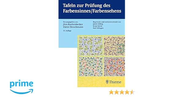 Tafeln Zur Prufung Des Farbensinnes Farbensehens Amazon De