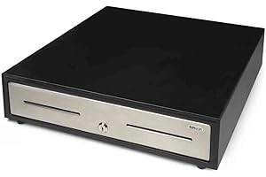 Safescan HD-4646S Cajón portamonedas uso intensivo para el efectivo - Caja dinero con 5 apartados para billetes y 8 para monedas - Caja dinero con conexión RJ-12 - Cajón portamonedas 46x46x11,5 cm