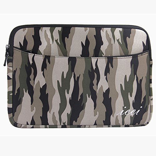 Notebooktasche 12 Zoll, icci [Shockproof] Laptophülle Laptoptasche Notebooktasche Schutzhülle Tasche Sleeve Hülle für dem neuen MacBook 12 Retina Display, Chromebook 30,5-31,8 cm (12-12,5 Zoll) Notebook Laptop Computer - Camouflage