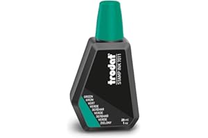 Trodat 7011 Tinta para Sellos de Entintado Manual, 28ml, Verde