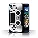 Produktbild Stuff4 Hülle / Case für HTC Desire 626G+ / Weiß Muster / Playstation PS4 Kollektion