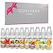 Produktbild 10 x 10ml Elvapo Premium Plus E-Shisha E-LIQUID-BOX | extra starker Geschmack | Erdbeere, Pfirsich, Cola, Tropical, Maracuja, Orange, Waldfrucht, Johannisbeere, Zitrone, Mojito | 0mg (nikotinfrei)