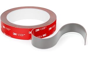 Dpm Tapes VHB - Nastro biadesivo universale Extraforte in schiuma acrilica, Resiste All'acqua e Alle Alte Temperature, Outdoor/Indoor, Decorazioni, Strisce Led, Auto, Casa e Ufficio (19 mm x 3 m)