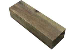XLIJI Selezione di legno da tornitura, per manici di coltelli, maniglie, progetti di lavorazione del legno, (127 mm x 40 mm x 25 mm, ebano cinese)