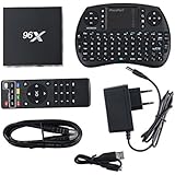 Smart TV Box mit Einer Mini Wireless Keyboard Android 6.0 Set Top Box X96 Amlogic S905X Gehäuse Quad core 16.1 Streaming Media Player HDMI DLNA 2G/16GB TV Case H.265 WIFI 2.4Ghz X96 Hintergrundbeleuchtung