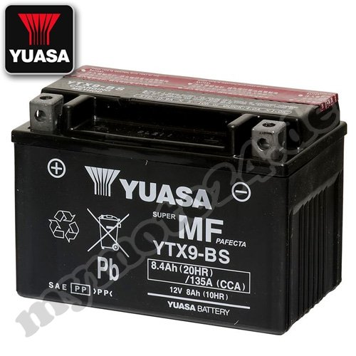 Preisvergleich Produktbild Batterie YUASA YTX9-BS, 12V / 8AH (Maße: 150x87x105)
