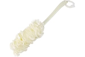 WALAKA LUGGAGE Walaka Fleur de Douche avec Manche Long Manche Brosse de Bain à Suspendre Brosse Dos Suspendue Brosse Eponge pour Bain Durable Brosse de Douche pour les Femmes et Hommes Loofah Exfoliante (B)