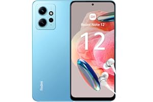 Xiaomi Redmi Note 12, 120Hz AMOLED display, Snapdragon processor, 33W 5000mAh, Ice Blue 4GB RAM 128GB ROM (UK Version 2 Year Warranty)