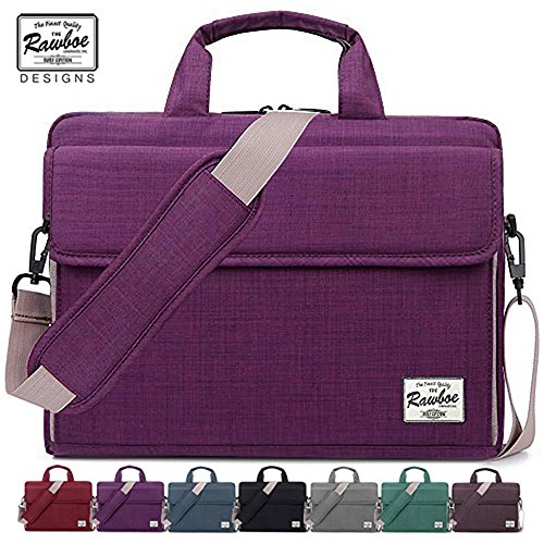 Rawboe® 13 -13,3 Zoll MacBook Pro Retina intelligente neue Art-Oxford-Gewebe Multi Functional eleganten, tragbaren Laptop-Tasche Laptop-Hülle für Mann / Frau Tragetasche Messenger Bag Schulter-Aktenkoffer Handtasche für MacBook Air / Oberflächen Pro 4 / Laptop / Notebook / ipad / Tablet / MacBook / Ultrabook / Computer für Apple / Acer / Asus / Dell / Fujitsu / Lenovo / HP / Samsung / Sony / Toshiba mit Schulterriemen und mehrere Taschen - Lila