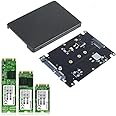 Multibao M.2 NGFF SSD to 2.5 inch SATA Adapter Card 8mm Thickness Enclosure B & M Key SATA Based NGFF SSD Converter to 2.5 Inch SATA 3.0 Card