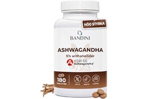 Bandini® Ashwagandha KSM-66® 180 tabletter - Withania Somnifera KSM 66