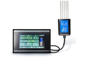 ARECAIOT Measuring and Logging Soil Moisture Temperature Humidity EC PH NPK Sensor with HMI touch screen