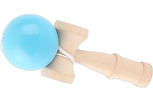 ACOGEDO Migliora il Coordinamento degli Occhi Manuali con il Giocattolo di Legno Kendama - Portable Purple Kendama con Corda per Divertimento per il Gioco Interno/esterno (GREEN)