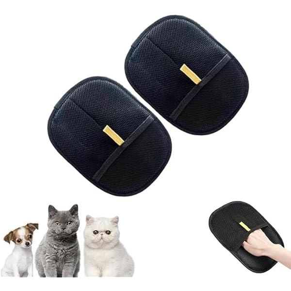 2 Stück Fellmagnet Handschuhe - Tierhaarentferner Für Katzen Und Hunde