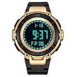 XKC-watches Herren- und Damenuhren, Unisex Quarz Sport Elektronische Uhr Männer Wasserdichte Gummi Uhr (Color : 4)