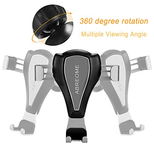 iPhone Supporto Auto, abreome supporto gravitÃ  Auto Universale per Smartphone di ventilazione per iPhone 7, 7PLUS, 6S, 6, Samsung Galaxy S8, S7, Galaxy Note 4Â e qualsiasi altro smartphone