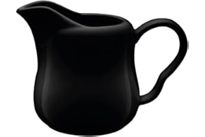 Galicja RONNIE - Pot à lait - Pot à lait anti-fuite noir avec poignée pratique - Pichet à lait noir confortable et anti-fuite - Petit pot à lait