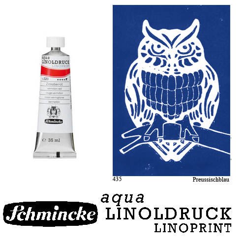 aqua-Linoldruck Farbe, 35ml, Preußischblau [Spielzeug]