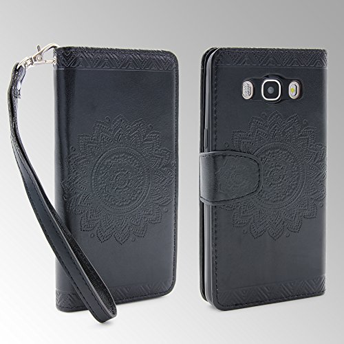 Urcover   Samsung Galaxy S6   Funda Carcasa Lotus Pattern   Negro   Case Cover Protecci  n Smartphone M  vil Accesorio