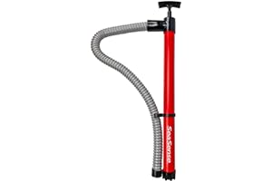 SeaSense Manual Bilge Pump - Black, Industrial/Utilitarian, Plastic, Self-Priming, Compact, Lightweight, Corrosion Resistant, Ideal for Small Boats, Kayaks, Canoes, Bilges or Any Water Collection Area