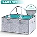 Produktbild Baby Windel Caddy Organizer-Portable Auto Travel Ablagekorb, stilvolle große Windel Caddy, Kindergarten Lagerplatz für Windeln, Baby Tücher & Kid Spielzeug-Baby-Dusche-Geschenk-Korb