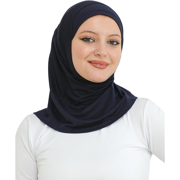 Lot De 3 Bonnets Hijab En Coton Mercerisé Élastique - Noir, Confrortable Et Respirant, Taille Standard