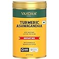 VAHDAM, Turmeric Ashwagandha Instant Mix (40 Cups) 100 g | Caffeine-Free, Non GMO, Gluten Free | Brew Hot/Iced Tea