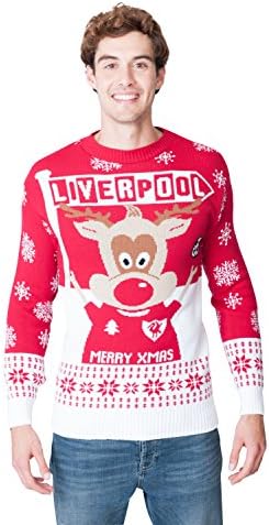 Football Mens Ladies Christmas Xmas Jumper Sweater Retro Novelty Knitted Sweater Jumper Exclusively to Sizes S/M/L/XL/2XL/3XL/4XL