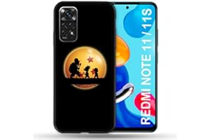 Cokitec Funda para Xiaomi Redmi Note 11/11S Manga Dragon Ball Vintage Multicolor
