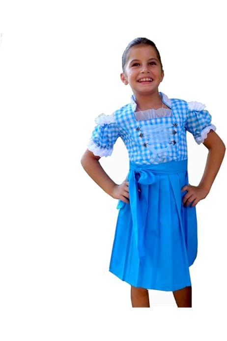 Kinder Dirndl 3-teilig Gelb - Traditionelles Oktoberfest Kostüm Für Mädchen