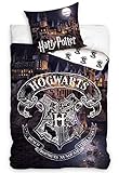 Harry Potter Ensemble de Housse de Couette 150 x 210 CM Taie d'oreiller 50 x 60 CM Coton