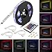 Produktbild LED TV Hintergrundbeleuchtung,Furado 2m LED Streifen TV,USB Powered RGB LED TV Beleuchtung SMD5050 Wasserdich LED Bias Beleuchtung für TV, LED Strip Lichtband mit 24 Tasten IR Fernbedienung für 40 bis 65 Zoll HDTV,TV-Bildschirm und PC-Monitor [Energieklasse A +]