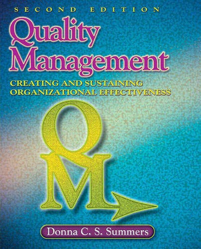 Quality Management: Creating and Sustaining Organizational Effectiveness: Creating and Sustaining Organizational Development