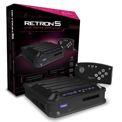 Hyperkin Console Retron 5 GBA + SNES + NES + Genesis + Famicom noire