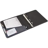 2K A533L A5 Suni Deri Sırt 4 Cm 4 Halkalı Elite Klas&ouml;r, Lacivert, A5