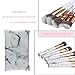 Produktbild KayMayn 10 Stk Marmor-Muster Make-up Pinsel Set Berufskosmetik Bürsten Set,Professionelle Foundation Concealer Verblender Pinsel Flüssiges Pulver Creme Kosmetik Pinsel & Stilvoller Effekt Tragetasche