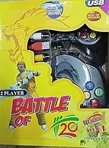 OANGO 108000 in 1 8 Bit 2 Player Remote TV Video Game Console with Inbuilt Repeated Retro Games for Kids, No Batteries Required, Multicolour