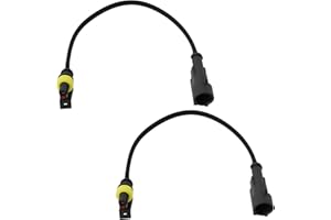 eMagTech Connettore Per Interruttore Di Pressione Dell'olio Per Condutture Automobilistiche A 2 Pin Impermeabile Compatibile Con Opel