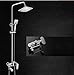 Produktbild BLYC- Solide Messing Badezimmer Luxus-Regen-Mixer Dusche Combo Set Höhe verstellbare Duschkopf / Handbrause-Kombi, poliert Chrom