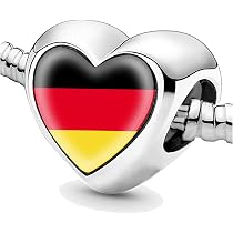 Italien-Flagge Charm Perle Aus Silber – Für Charm-Armbänder | Geschenk Für Frauen & Mädchen