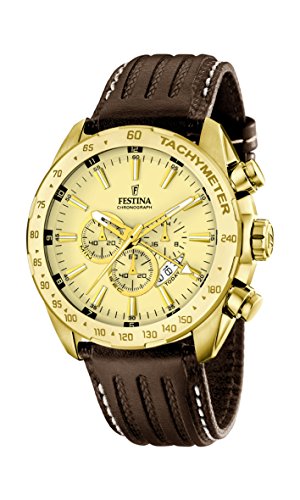 Festina Herren-Armbanduhr Chronograph Quarz Leder F16879/2 Festina Herren-Armbanduhr Chronograph Quarz Leder F16879/2